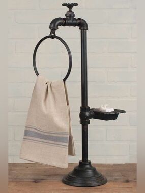 Vintage Inspired Spigot Soap & Towel Holder